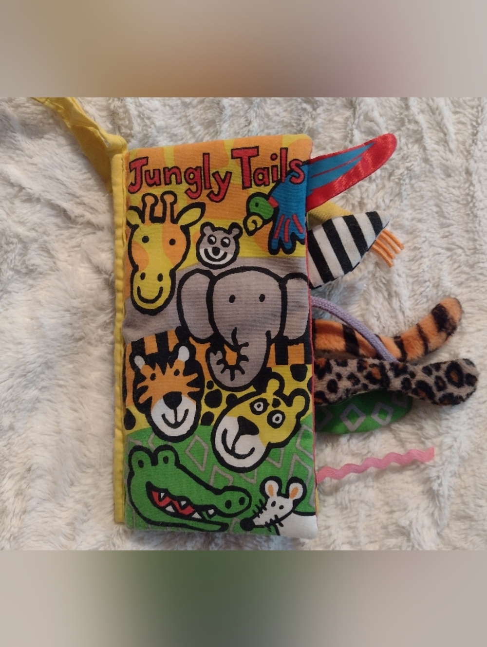 Jellycat Jungly Tails Book Plush Soft Toy Sensory Crinkle Retired